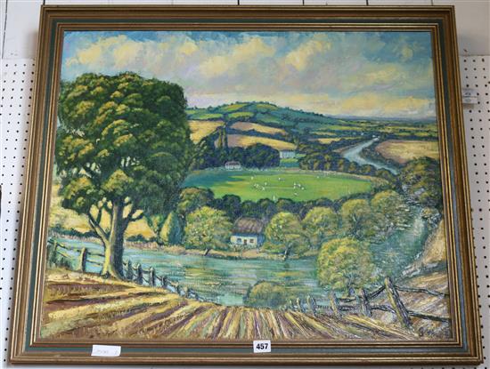 Gerry Wright Oil  (1946-) July Afternoon, 25 x 30in.(-)